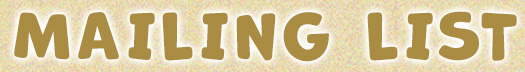 Join the Mailing List